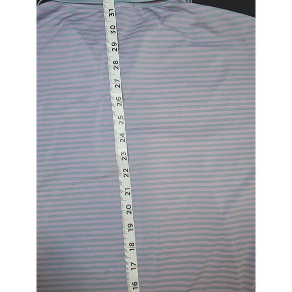 Men Peter Millar Summer Comfort Sport Golf Polo Shirt Size Large Pink/Aqua - Picture 3 of 7